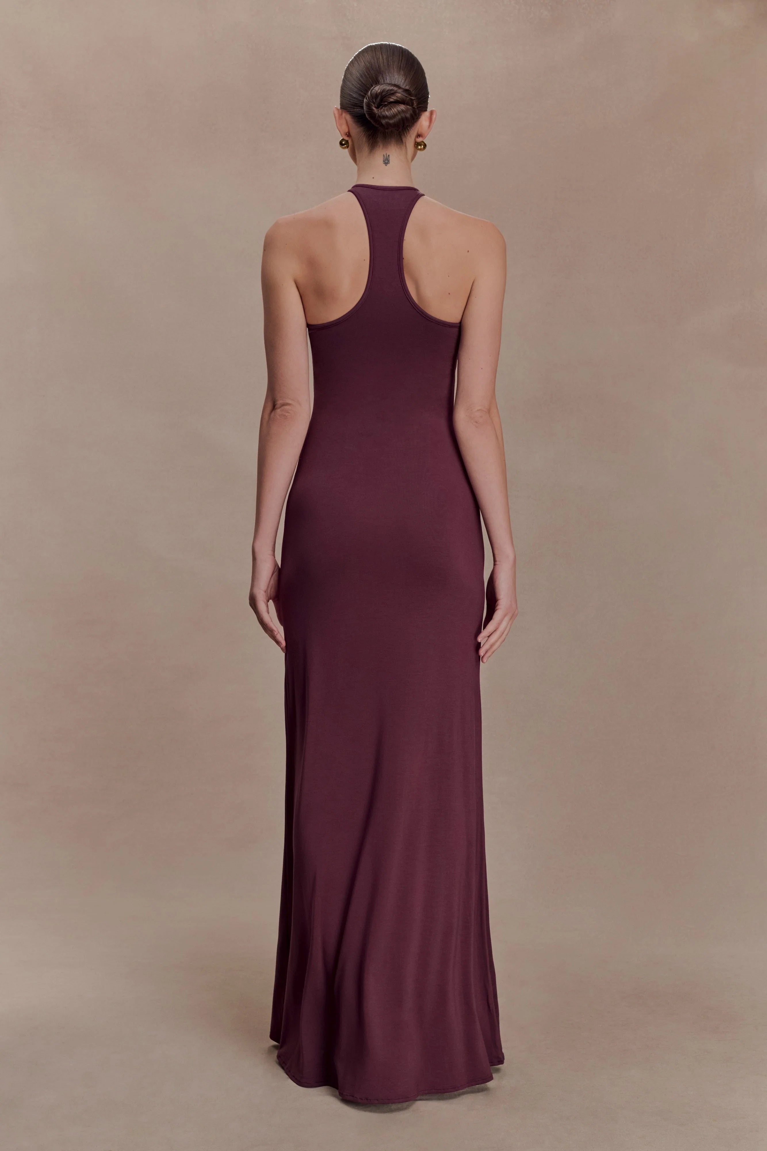 ER Ramona Modal Maxi Dress With Hardware - Mahogany