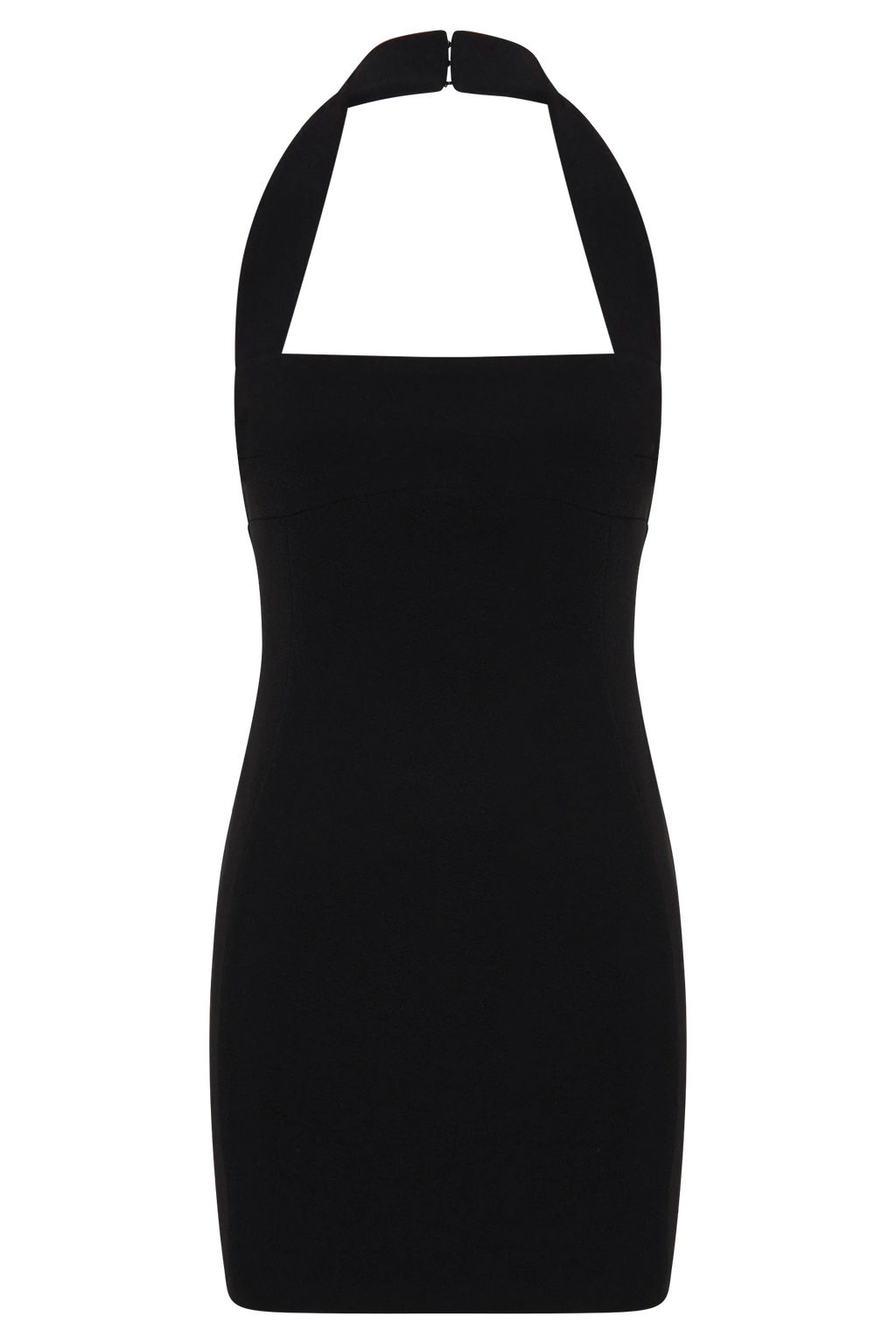 ER Amelita Suiting Halter Mini Dress - Black