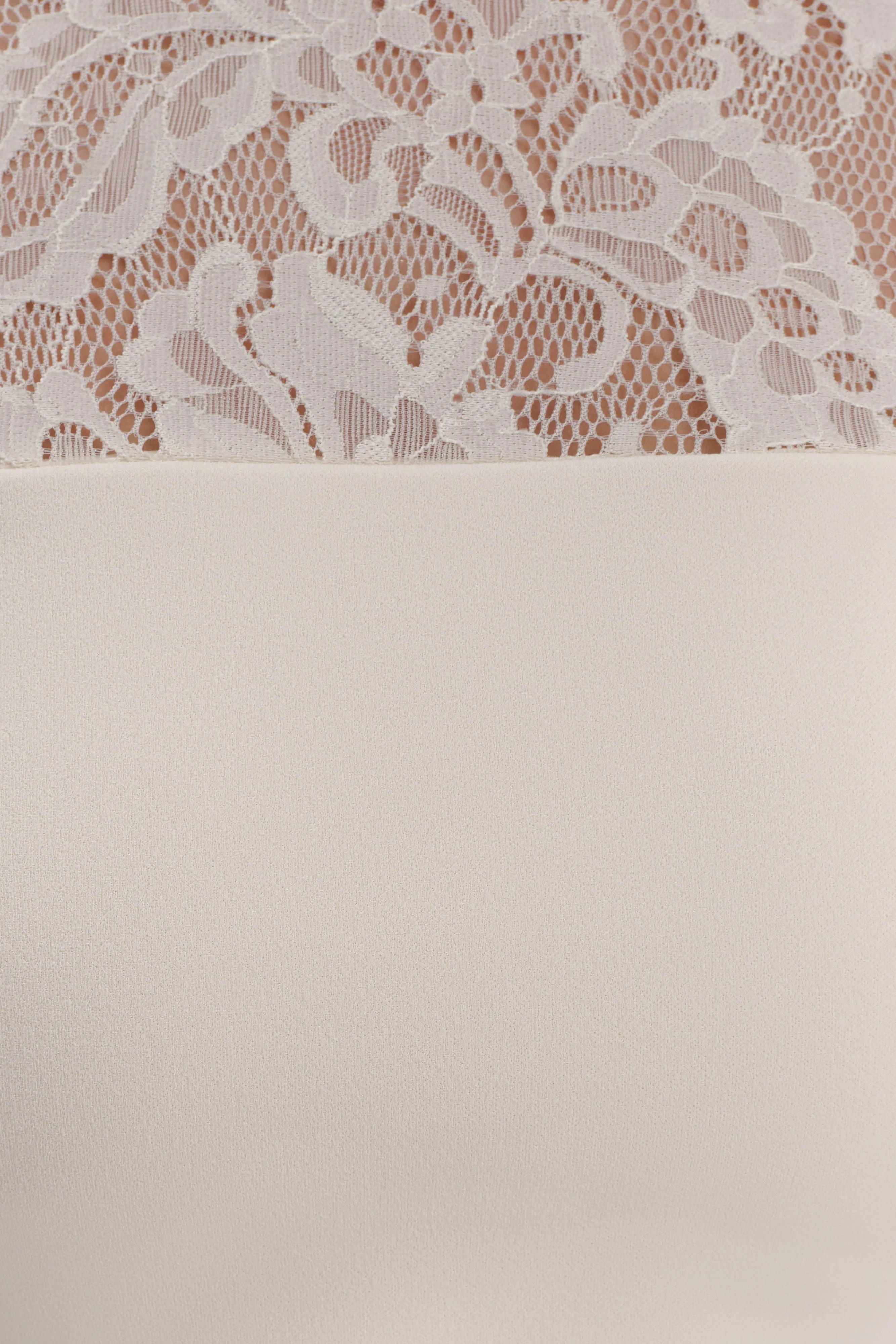 ER Aurelie Long Sleeve Lace Mini Dress - Ivory