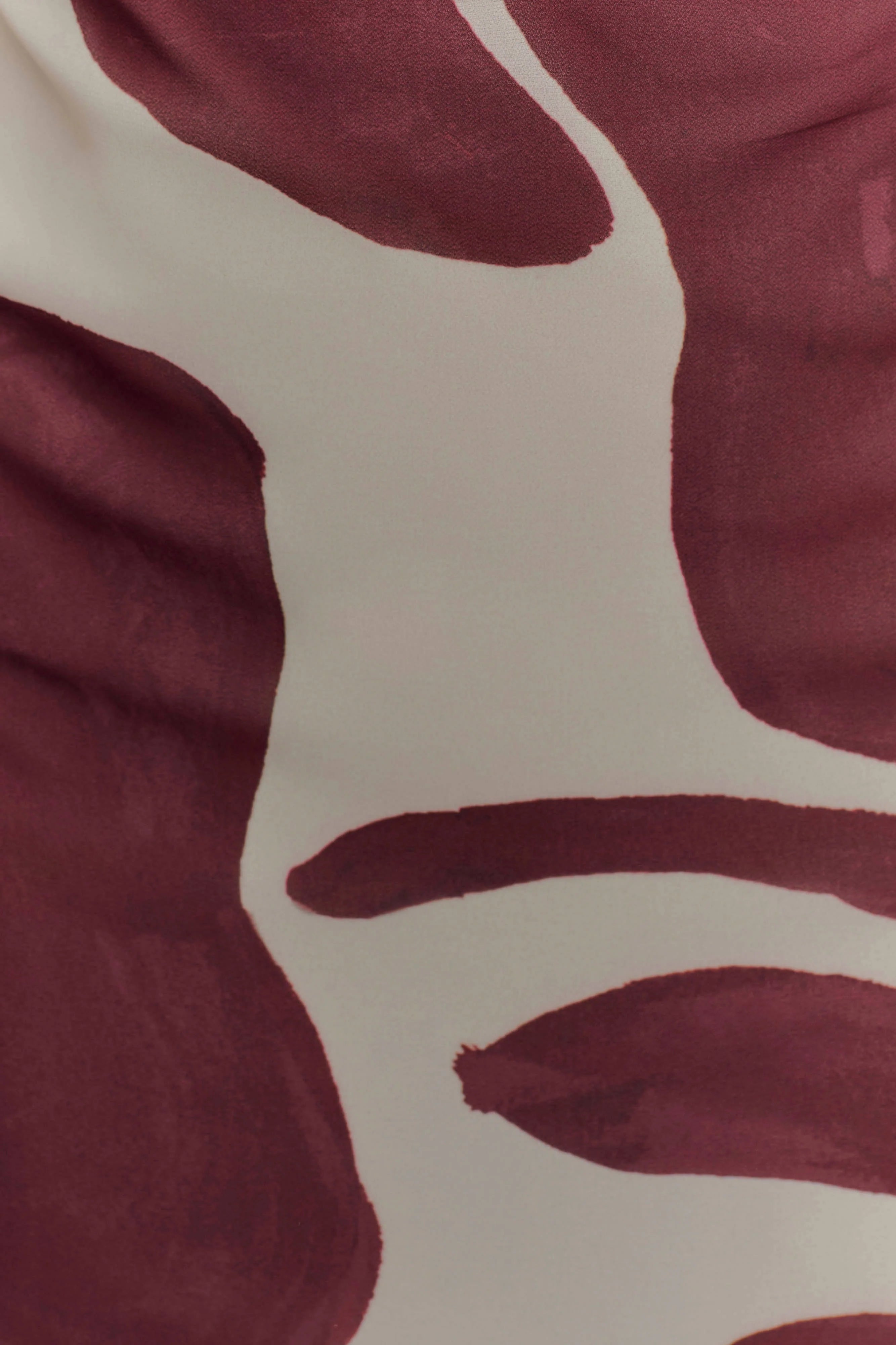 ER Amaya Strapless Chiffon Maxi Dress - Brown Deco Fleur Print