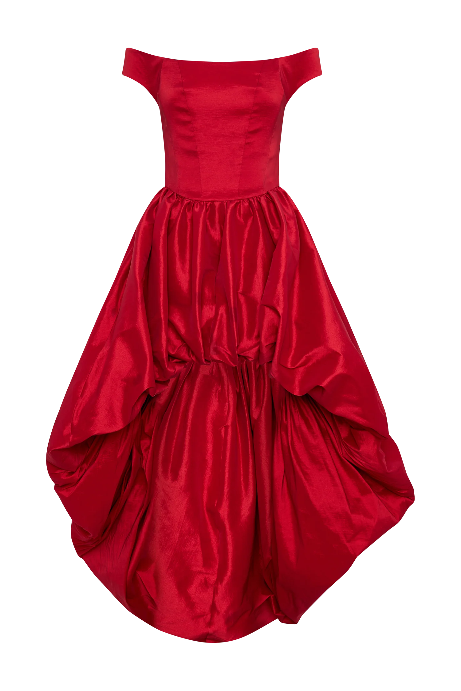ER Amelia Bubble Maxi Dress - Ruby Red