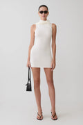 ER Amilee Scarf Knit Mini Dress - Ivory