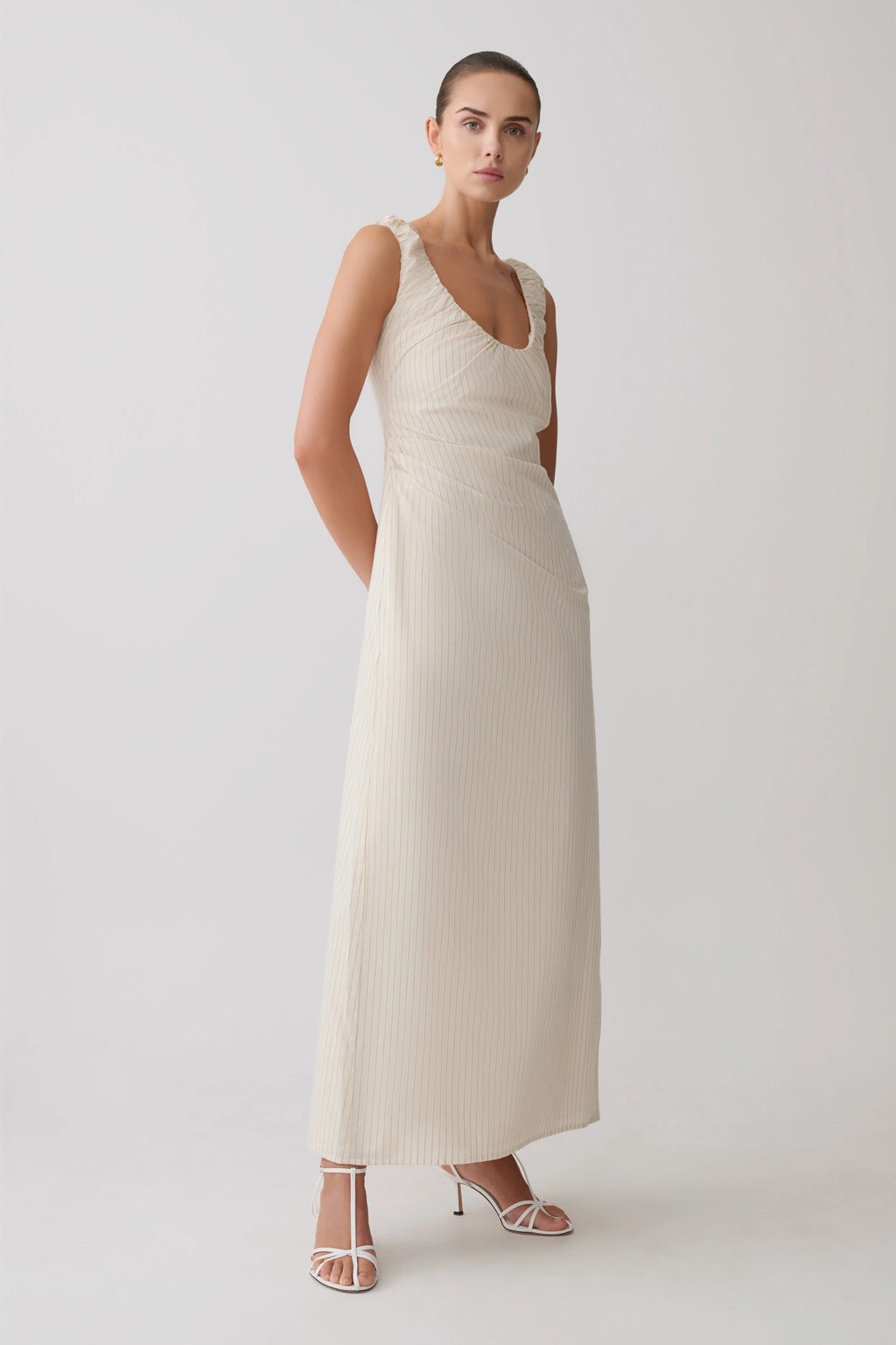 ER Anisa Scoop Neck Maxi Dress - Stripe