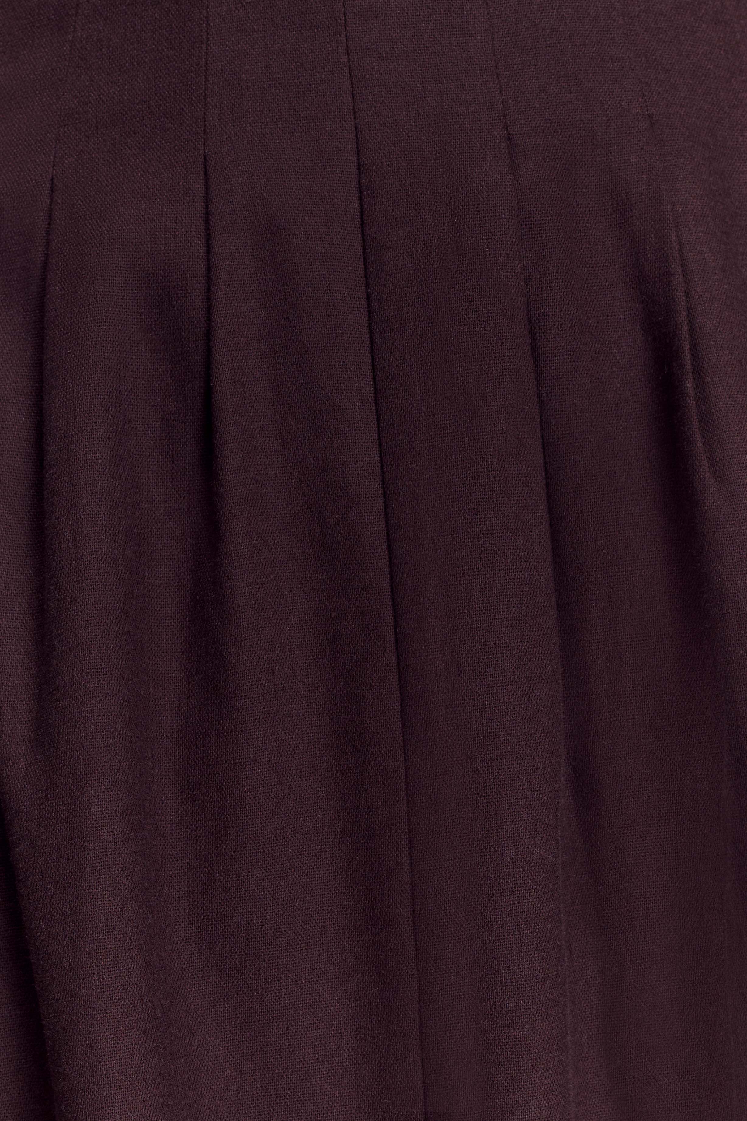 ER Aysha Buttoned Linen Midi Dress - Chocolate