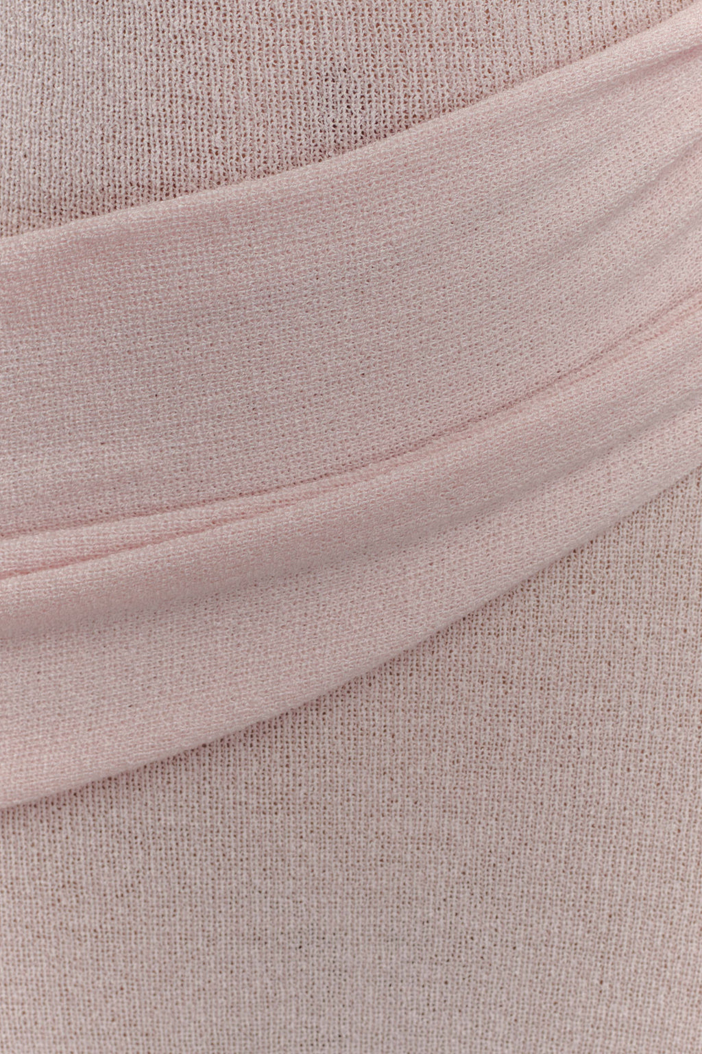 ER Alexius One Shoulder Knit Maxi Dress - Dusty Pink