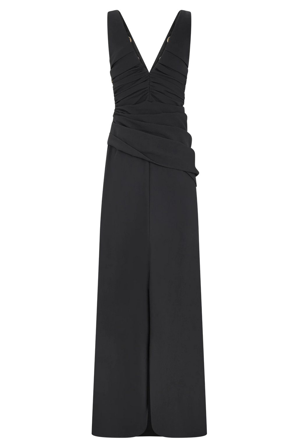 ER Axton Low Neck Maxi Dress - Black