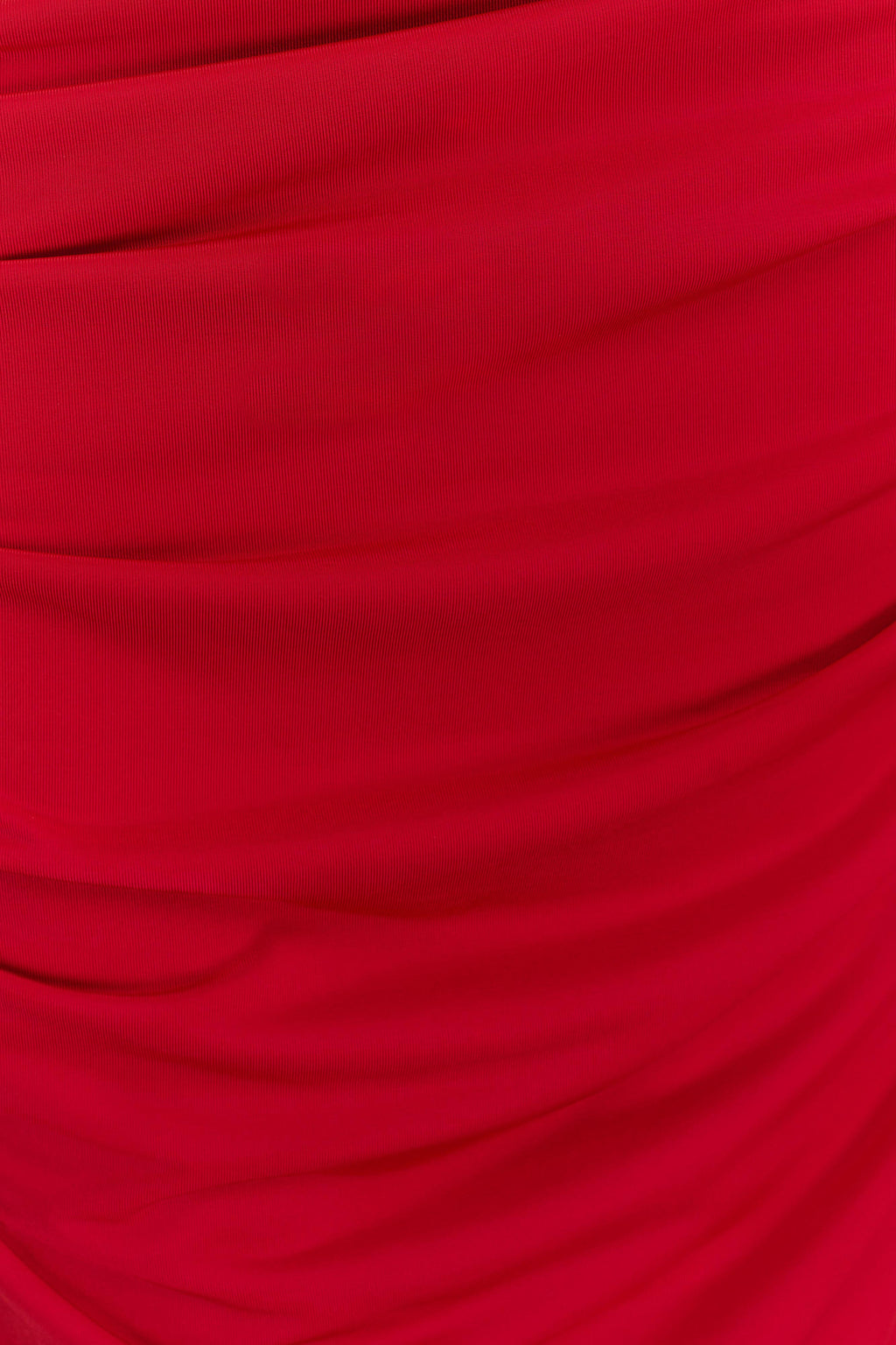 ER Amandine Ruched Slinky Maxi Dress - Ruby