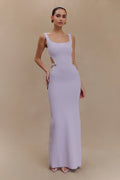 ER Alysanne Cut Out Knit Maxi Dress - Lilac