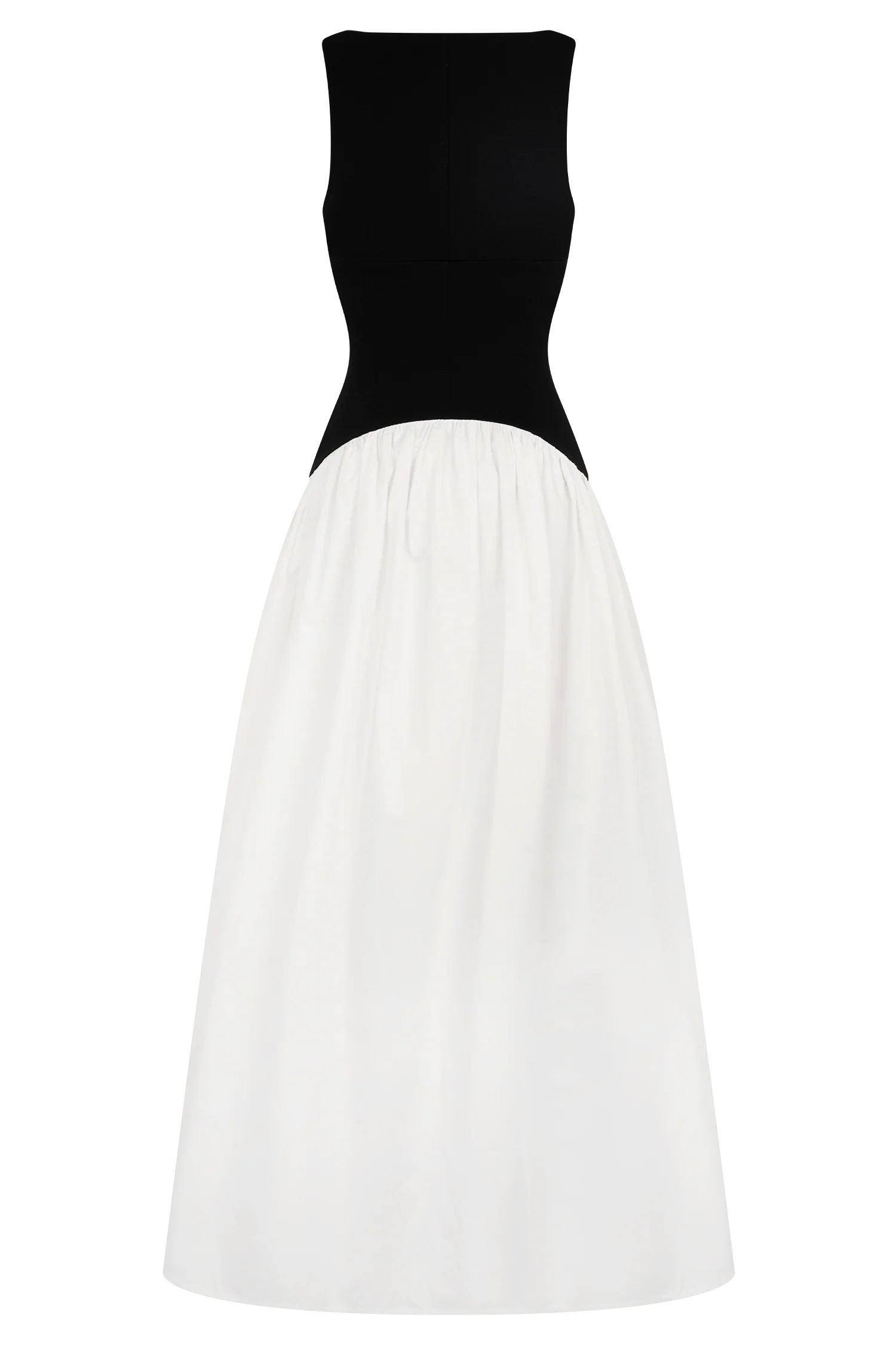 ER Acacia Contrast Sleeveless Maxi Dress - Black/White