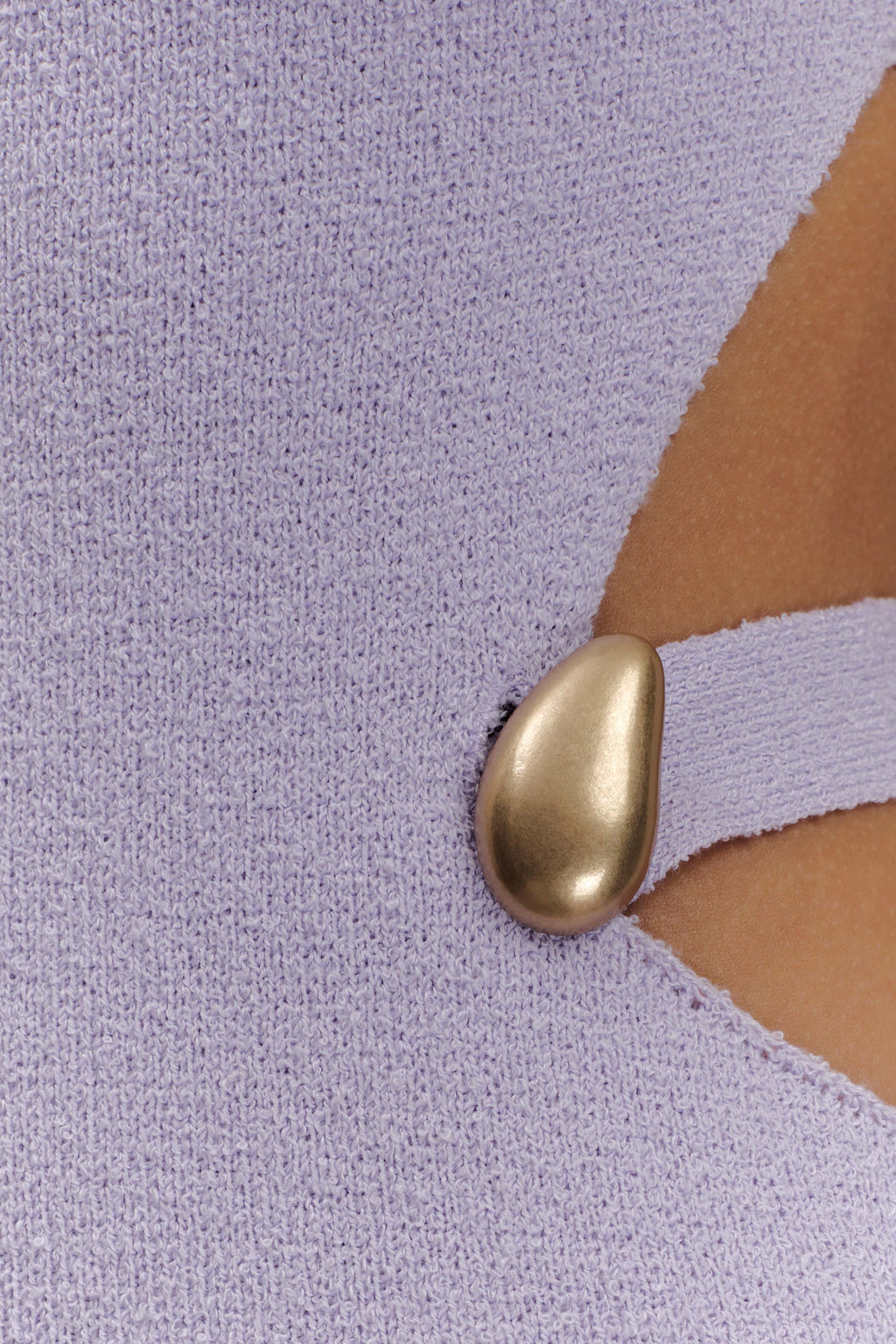 ER Alysanne Cut Out Knit Maxi Dress - Lilac