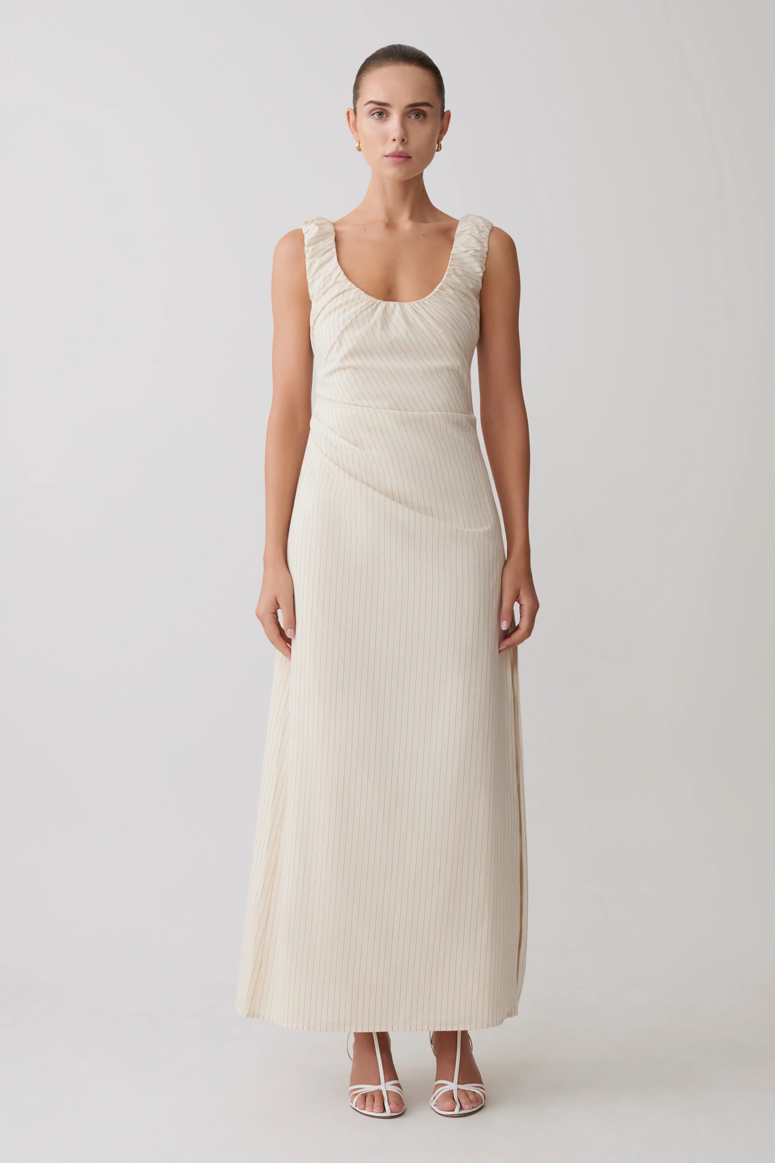 ER Anisa Scoop Neck Maxi Dress - Stripe