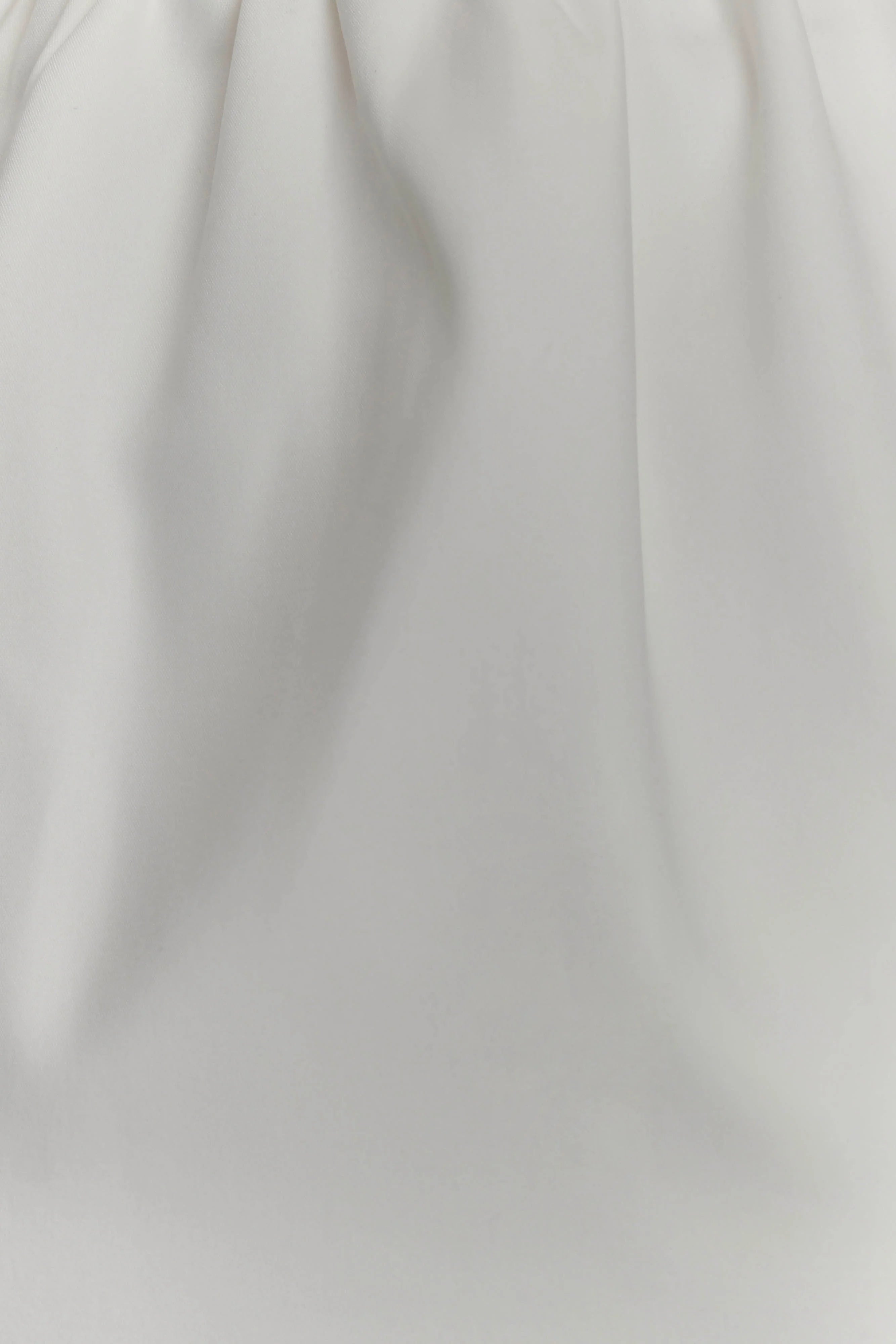 ER Ariana Pleated Neck Mini Dress - Ivory