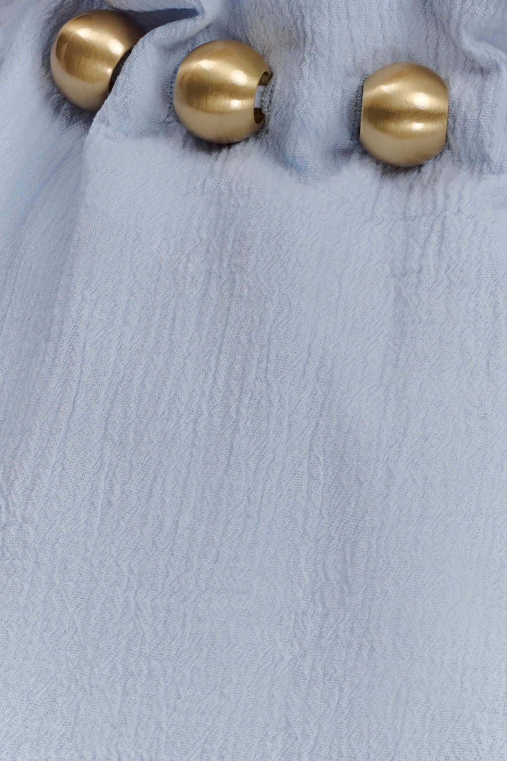 ER Abeda Cotton Maxi Dress With Hardware - Pale Blue