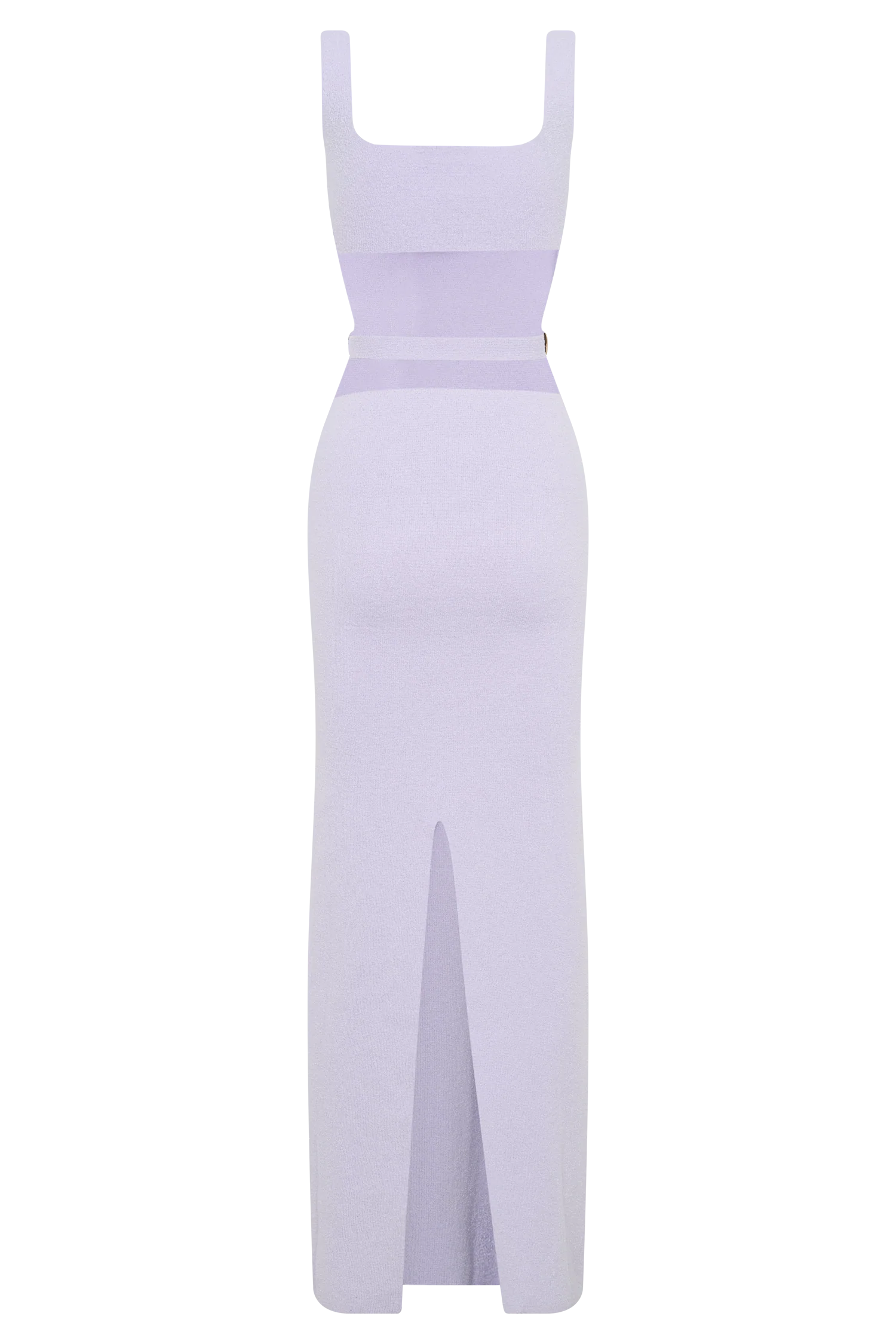 ER Alysanne Cut Out Knit Maxi Dress - Lilac