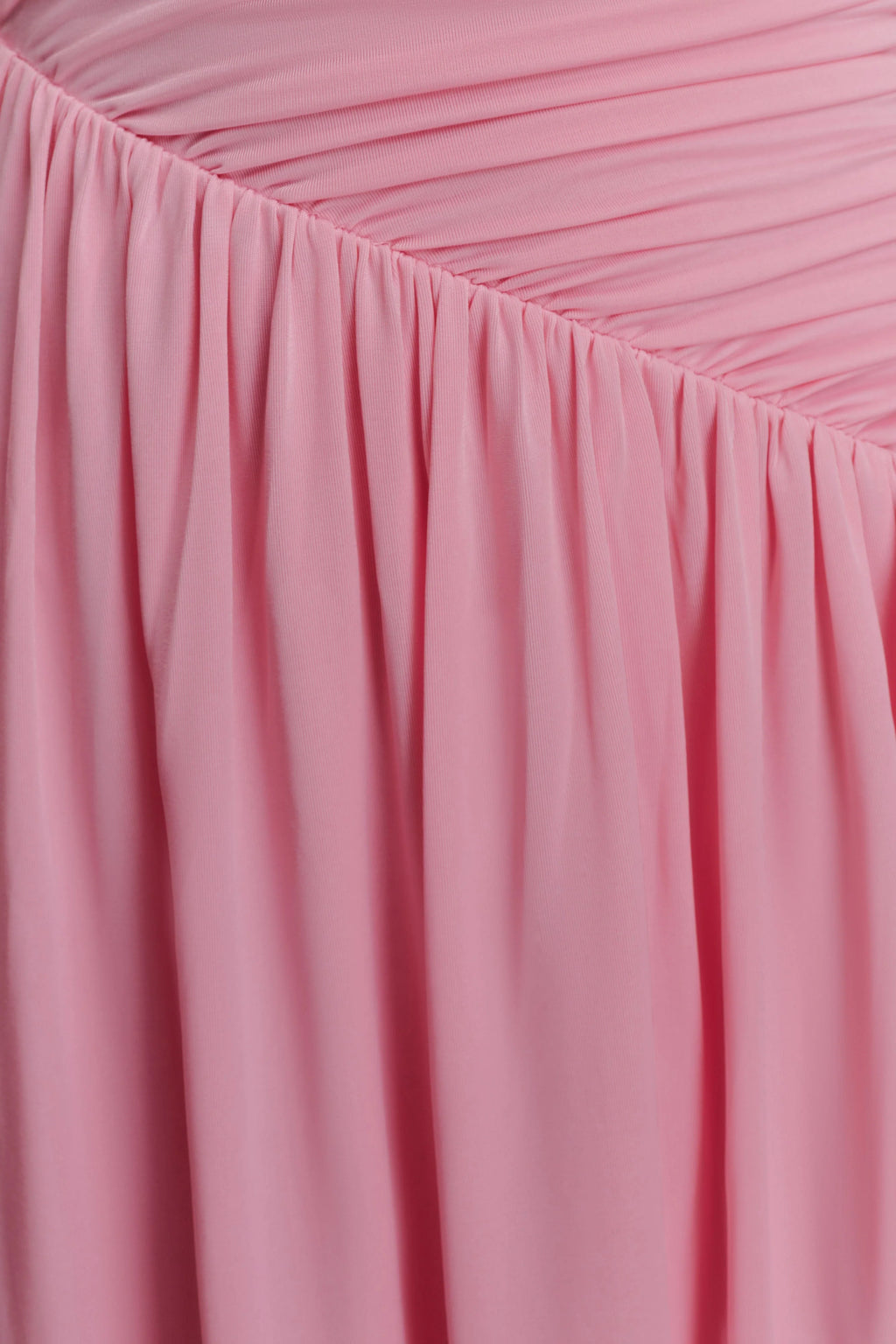 ER Ayeshya Slinky Asymmetric Maxi Dress - Candy Pink