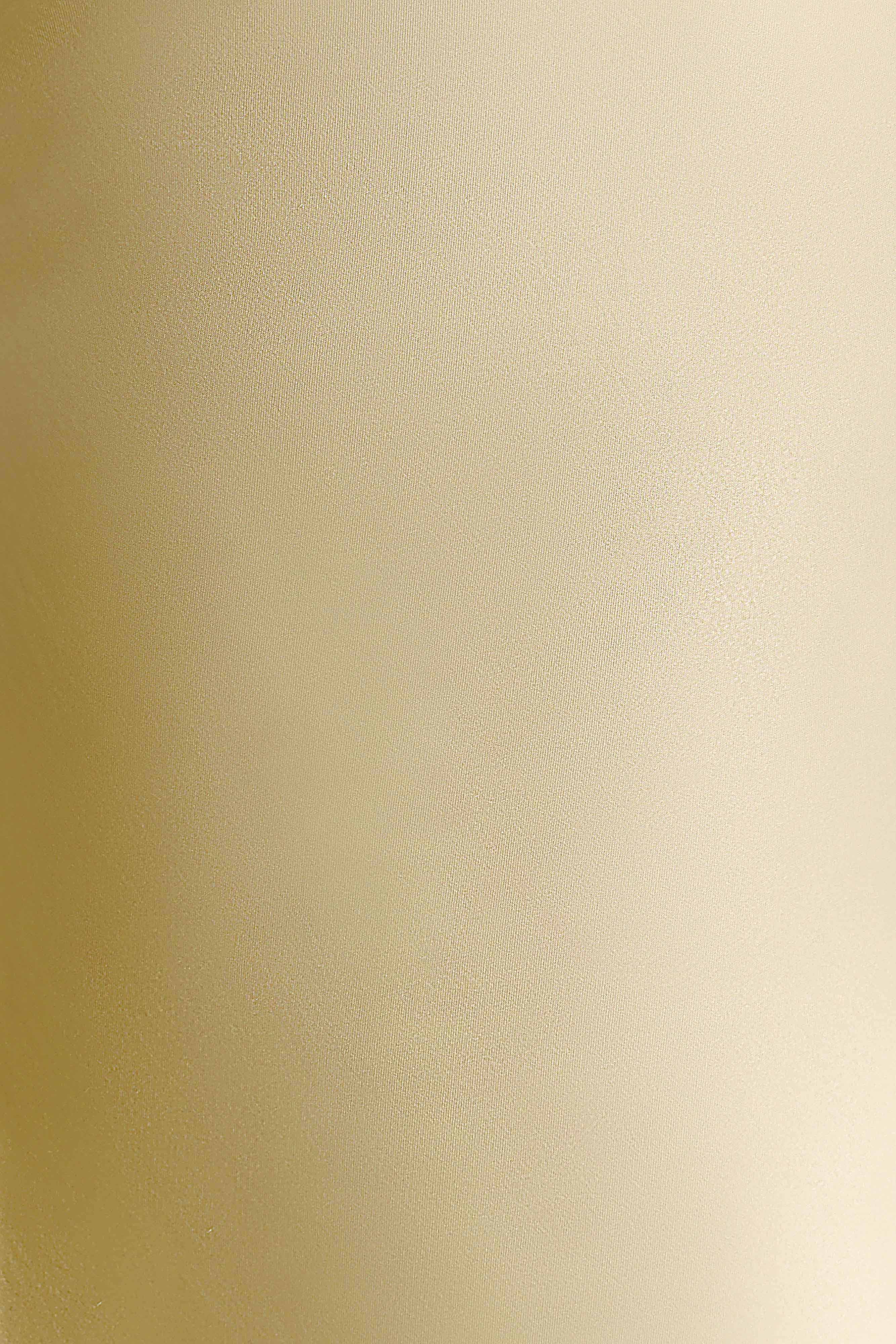 ER Alice Satin Halter Maxi Dress - Lemon