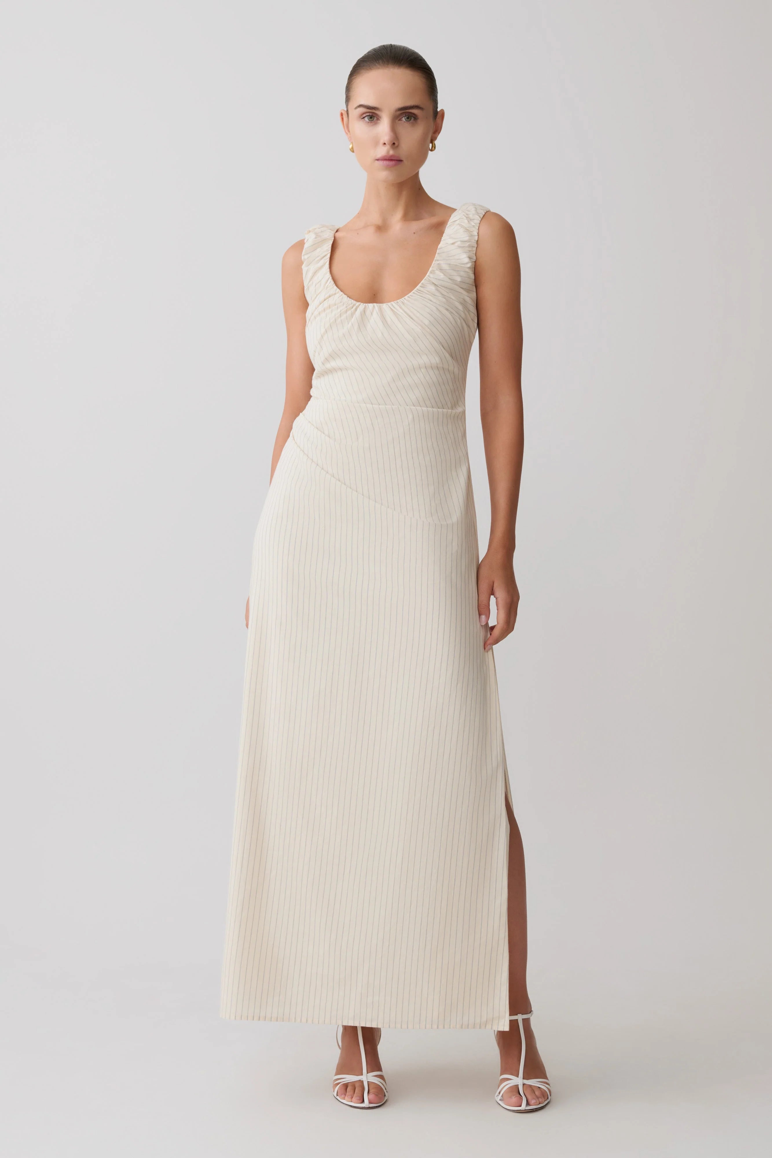 ER Anisa Scoop Neck Maxi Dress - Stripe