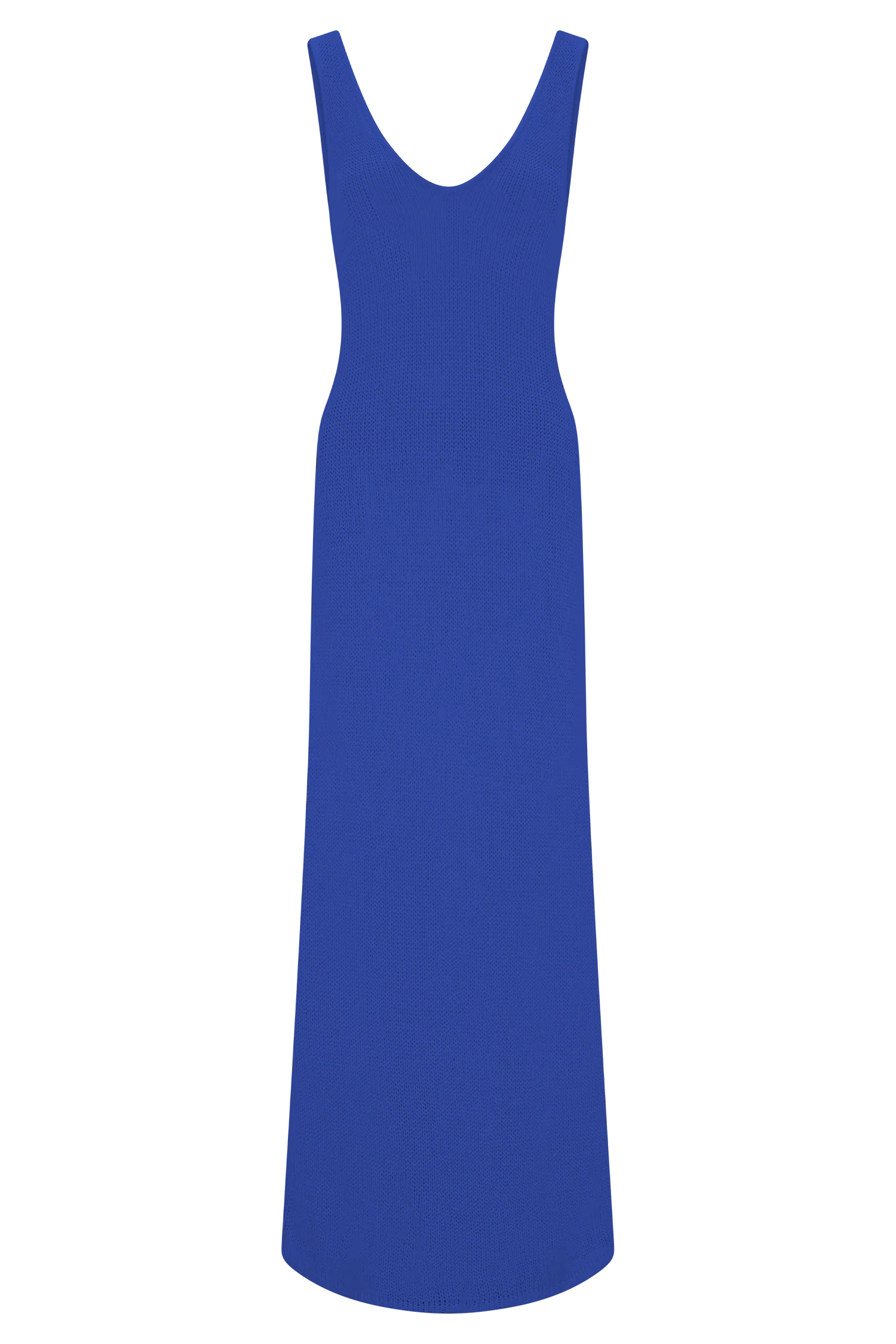 ER Ari Tape Yarn Knit Maxi Dress - Cobalt Blue
