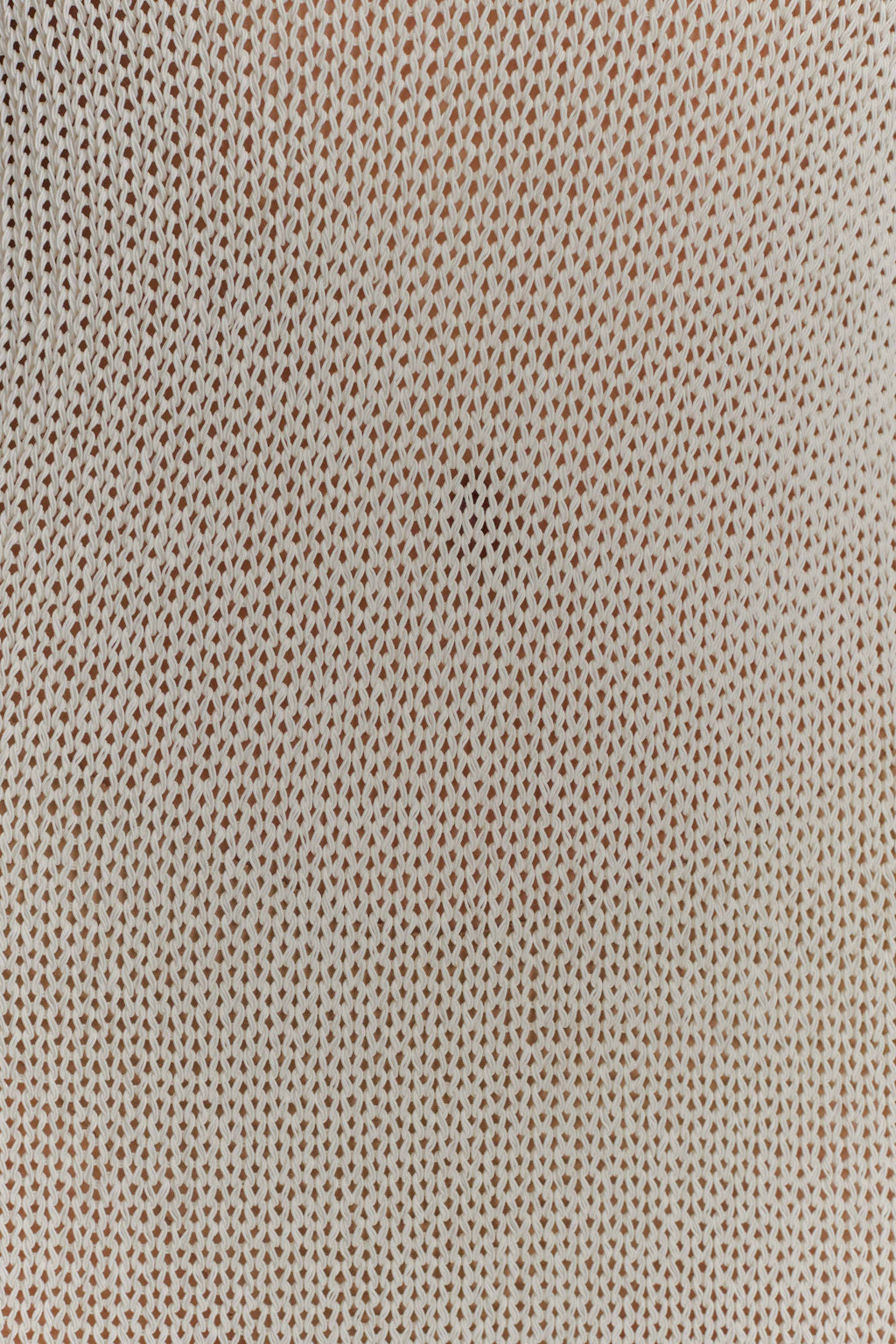 ER Ari Tape Yarn Knit Maxi Dress - White