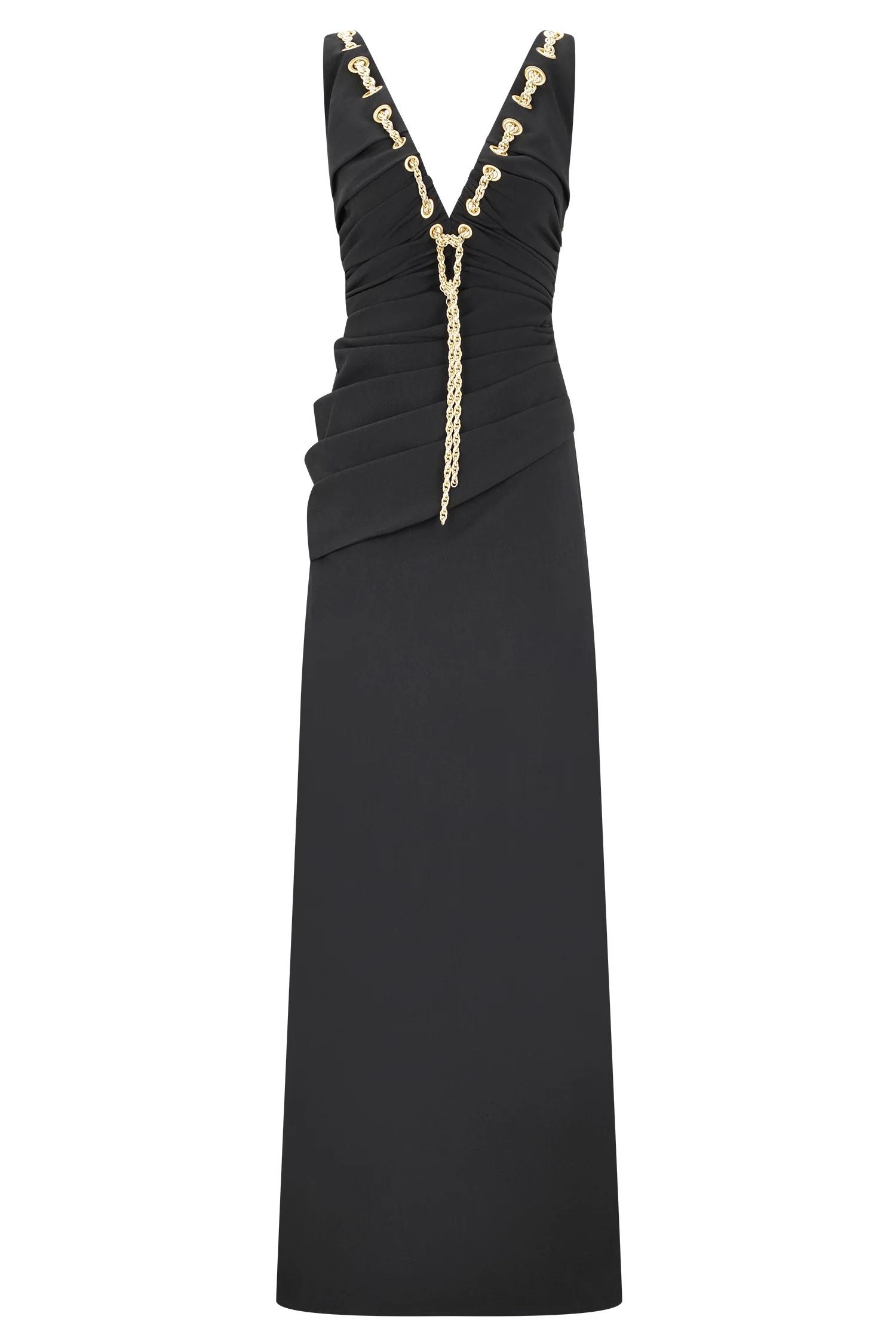 ER Axton Low Neck Maxi Dress - Black