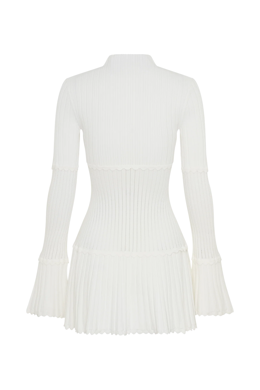 ER Adena Pointelle Knit Mini Dress - Ivory