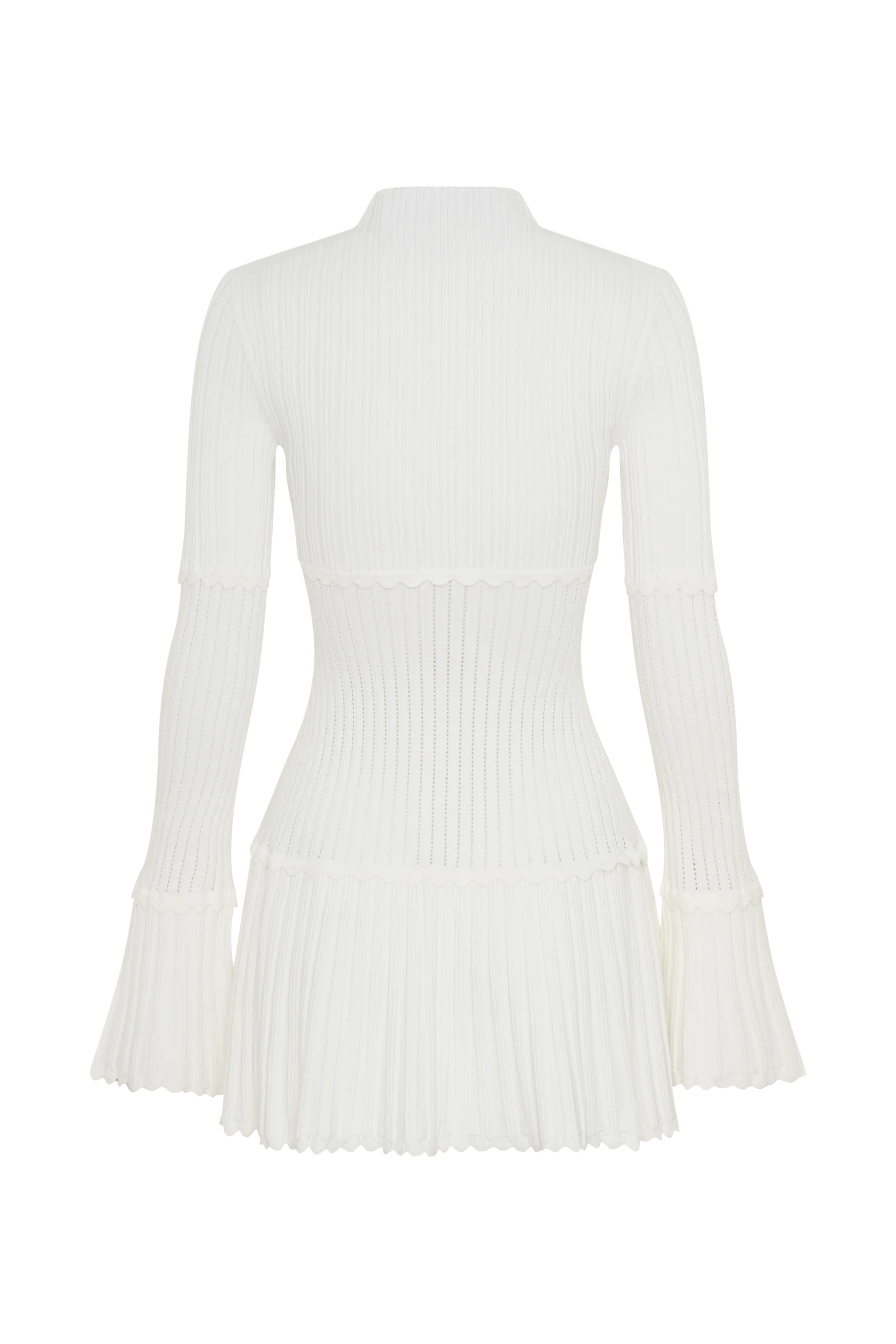 ER Adena Pointelle Knit Mini Dress - Ivory