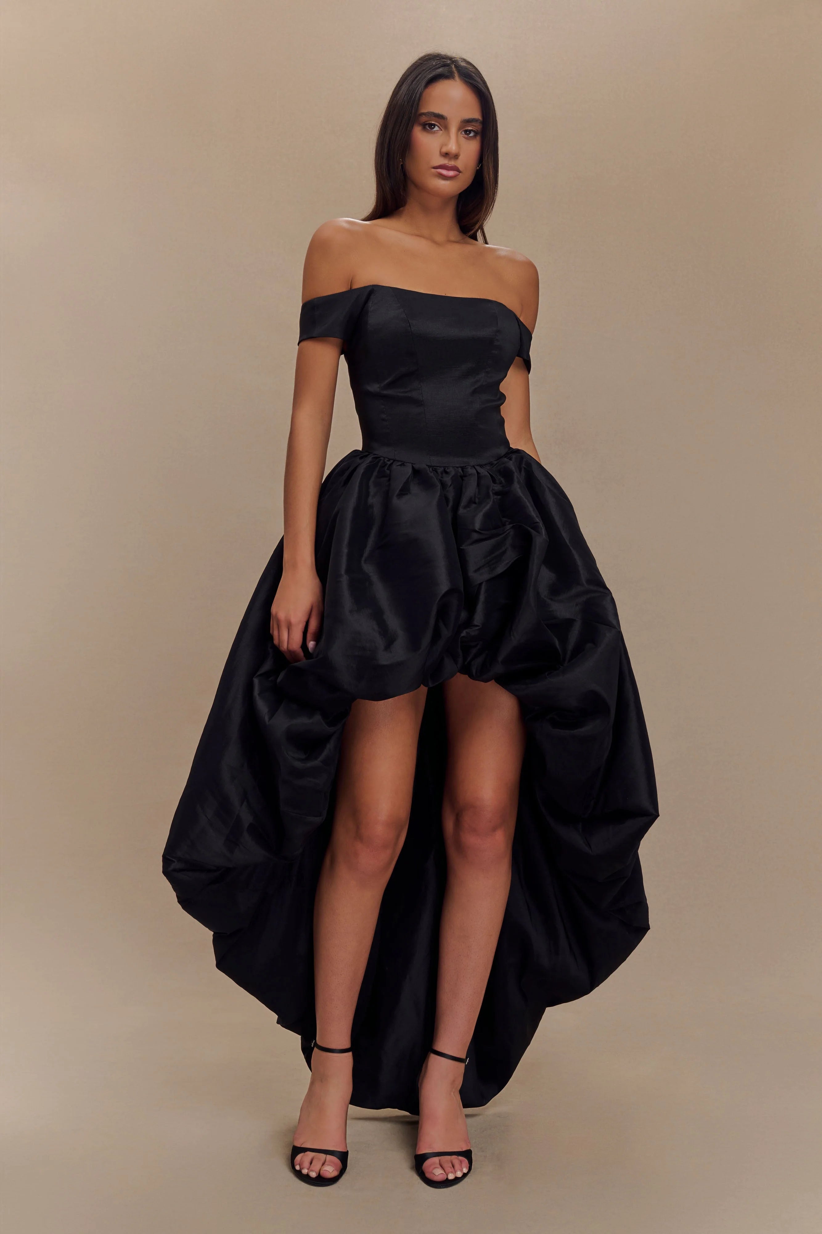 ER Amelia Bubble Maxi Dress - Black